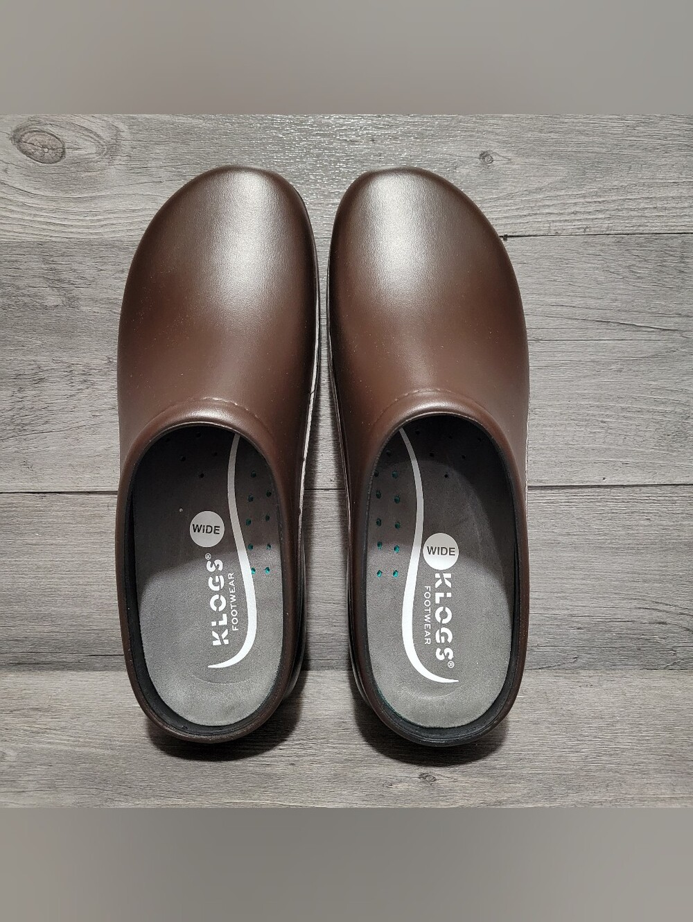 KLOGS Footwear Dusty clogs Womens Size 12 W Wide chestnut brown